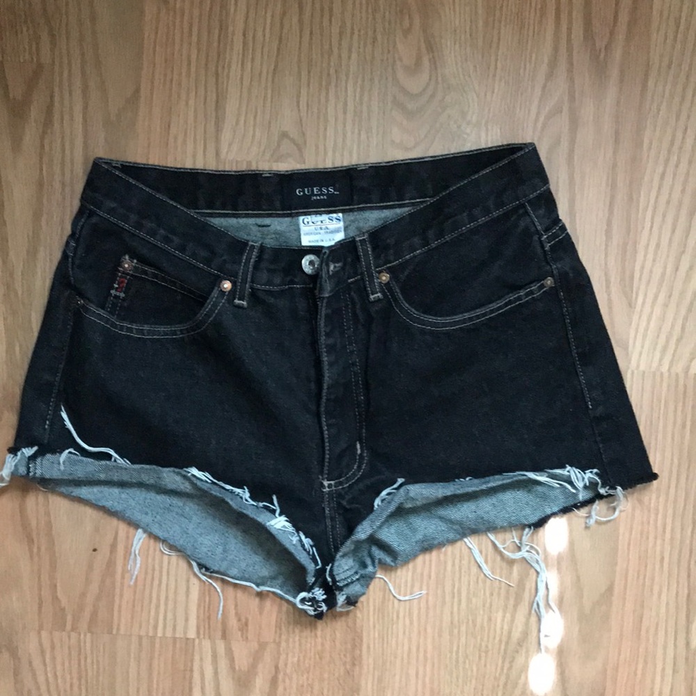 Vintage guess distressed shorts